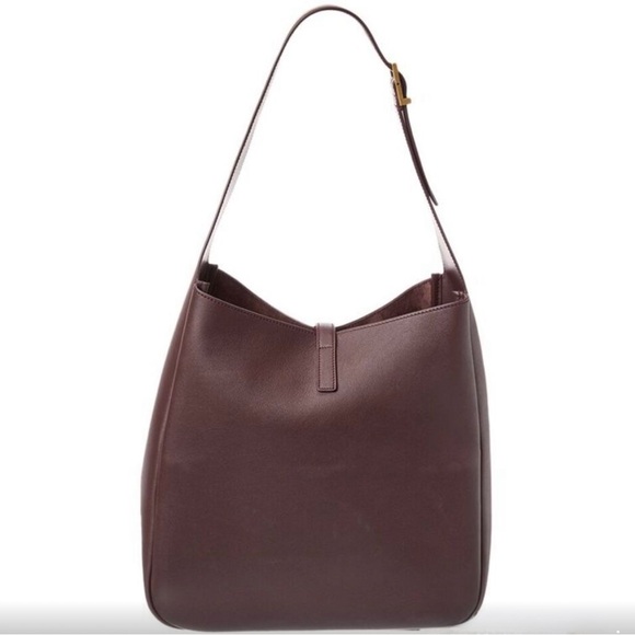SAINT LAURENT Large Le 5 A 7 Soft Hobo in
Raisin - Picture 3 of 12